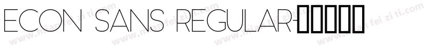 Econ Sans Regular字体转换